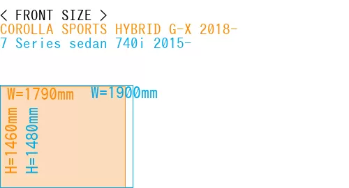 #COROLLA SPORTS HYBRID G-X 2018- + 7 Series sedan 740i 2015-